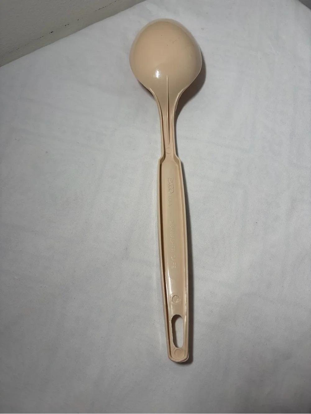 EKCO EKCO USA 104 Beige Plastic Cooking Spoon, Dishwasher Safe
